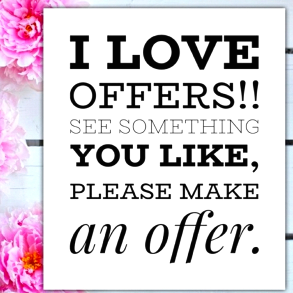 Offers are welcome 😊!